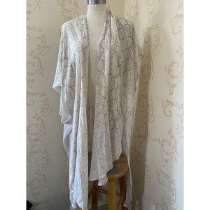 Alexis 100% Silk Snakeskin Print Swimsuit Coverup Ladies One Size